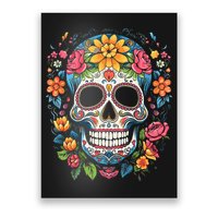 De Los Muertos Day Of The Dead Sugar Skull Halloween Poster