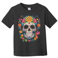 De Los Muertos Day Of The Dead Sugar Skull Halloween Toddler T-Shirt