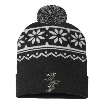 Dream Like Martin Lead Like Harriet BHM USA-Made Snowflake Beanie