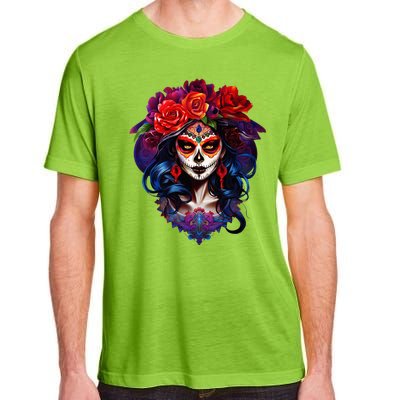 De Los Muertos La Catrina Day Of The Dead Sugar Skull Adult ChromaSoft Performance T-Shirt