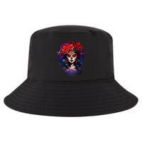 De Los Muertos La Catrina Day Of The Dead Sugar Skull Cool Comfort Performance Bucket Hat
