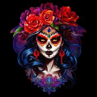 De Los Muertos La Catrina Day Of The Dead Sugar Skull Sustainable Bucket Hat