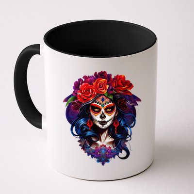 De Los Muertos La Catrina Day Of The Dead Sugar Skull Mug