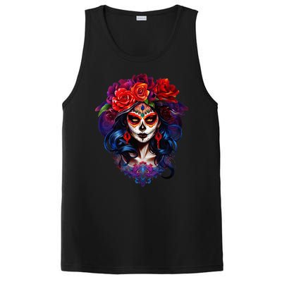 De Los Muertos La Catrina Day Of The Dead Sugar Skull PosiCharge Competitor Tank