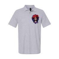 De Los Muertos La Catrina Day Of The Dead Sugar Skull Softstyle Adult Sport Polo