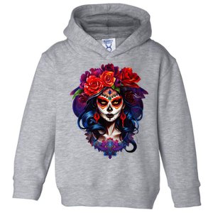 De Los Muertos La Catrina Day Of The Dead Sugar Skull Toddler Hoodie