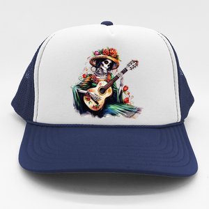 De Los Muertos La Catrina Day Of The Dead Sugar Skull Women Trucker Hat