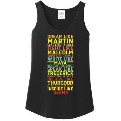 Dream Like Martin Inspirational Black History Influential Ladies Essential Tank