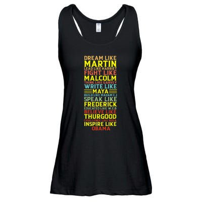 Dream Like Martin Inspirational Black History Influential Ladies Essential Flowy Tank