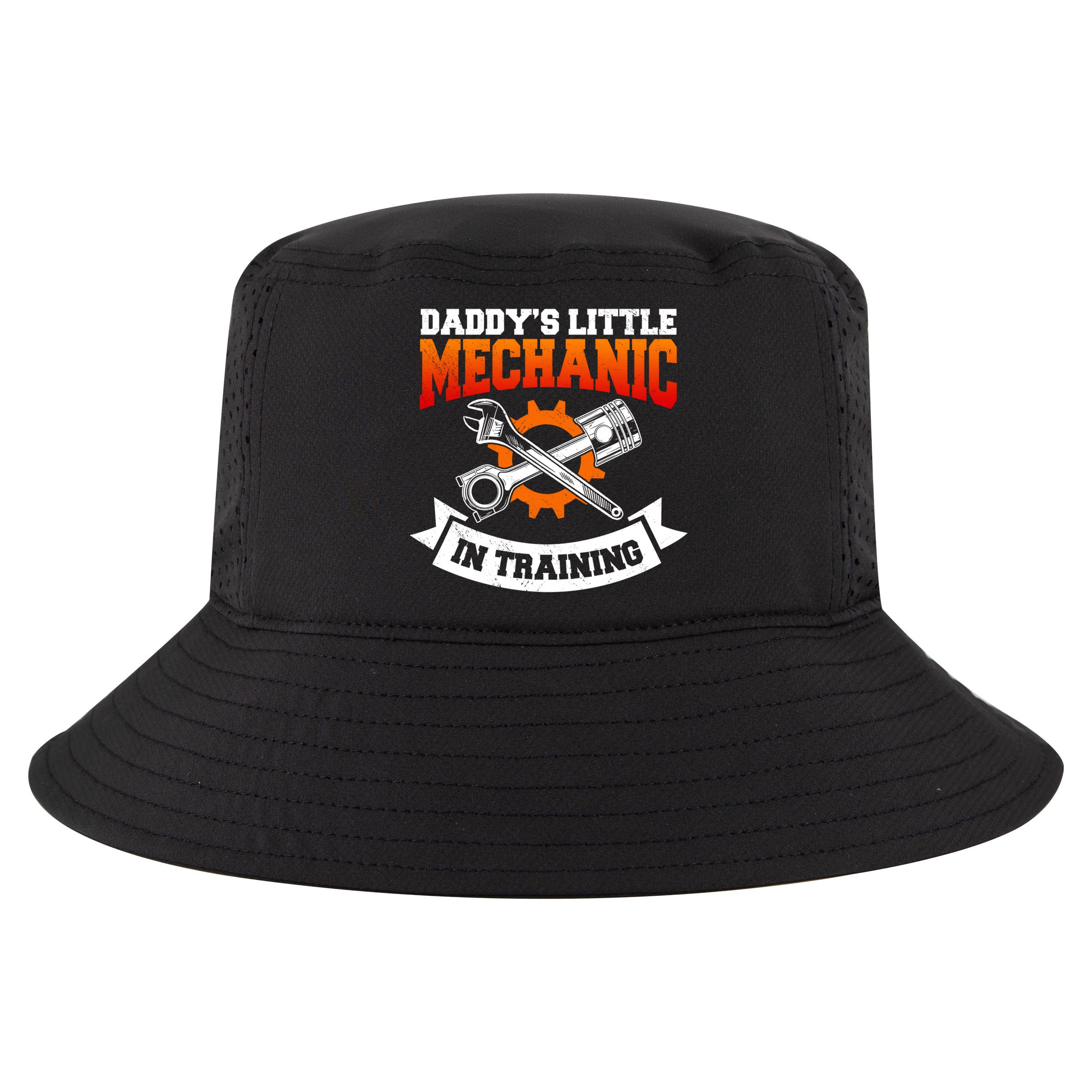 Daddy's Little Mechanic In Training Automotive Technician Cool Gift Cool Comfort Performance Bucket Hat
