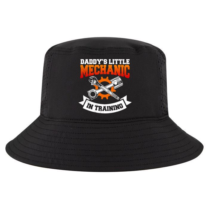 Daddy's Little Mechanic In Training Automotive Technician Cool Gift Cool Comfort Performance Bucket Hat