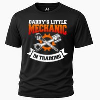 Daddy's Little Mechanic In Training Automotive Technician Cool Gift Cooling Performance Crew T-Shirt
