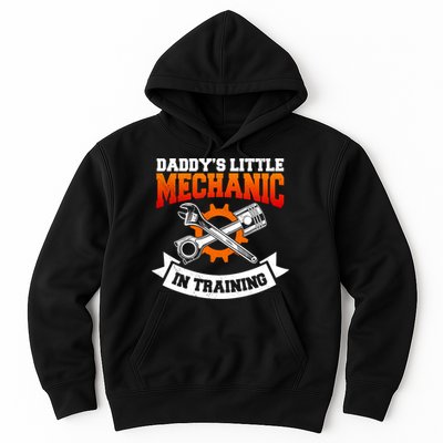 Daddy's Little Mechanic In Training Automotive Technician Cool Gift Hoodie