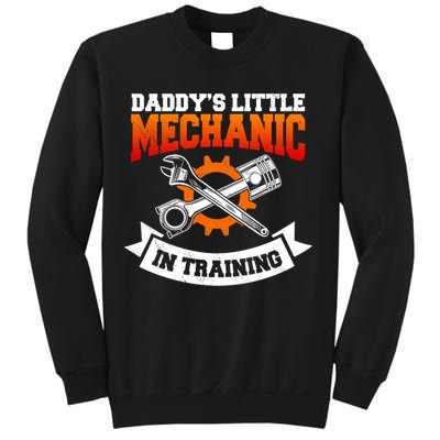 Daddy's Little Mechanic In Training Automotive Technician Cool Gift Sweatshirt