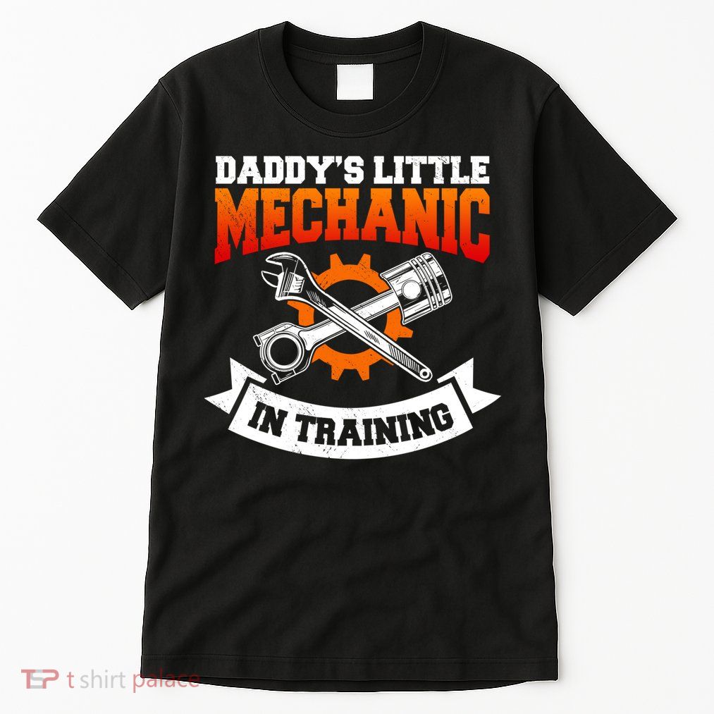 Daddy's Little Mechanic In Training Automotive Technician Cool Gift Tall T-Shirt