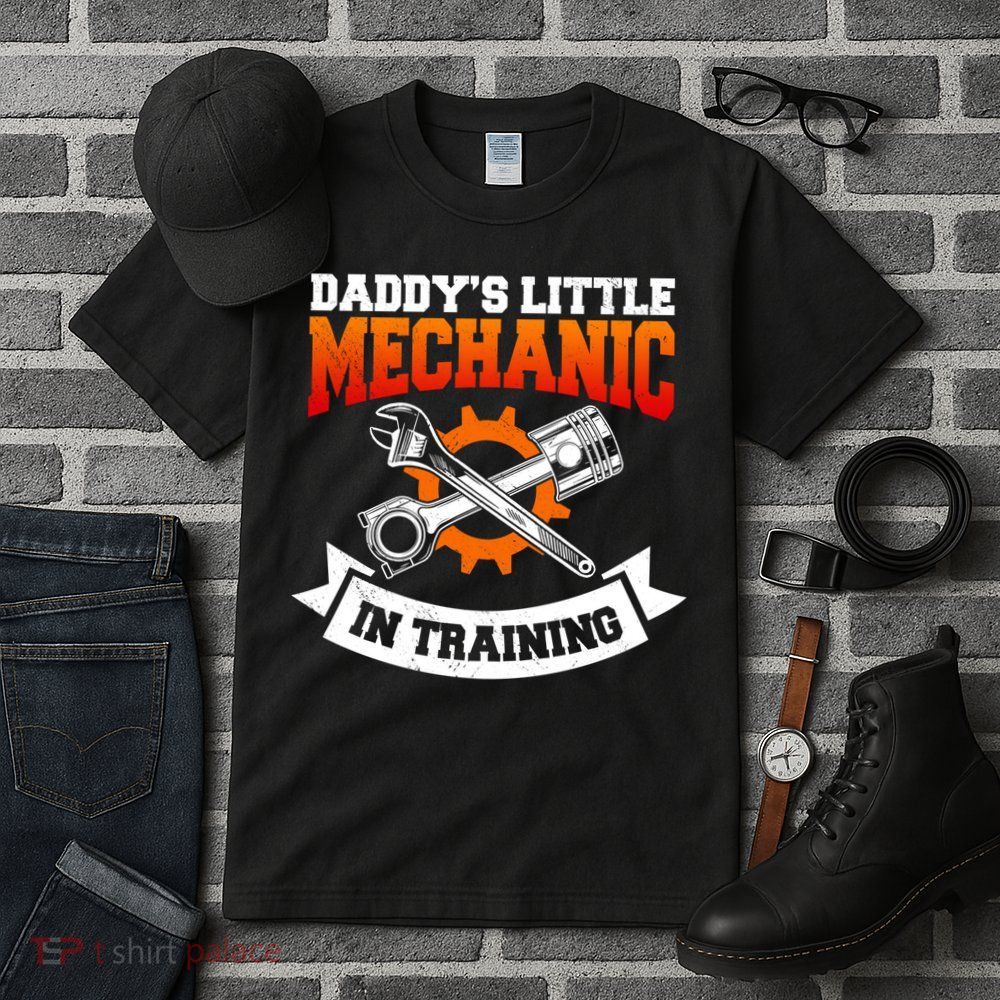 Daddy's Little Mechanic In Training Automotive Technician Cool Gift Tall T-Shirt