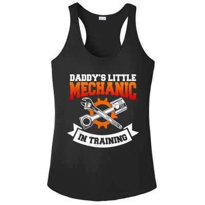 Daddy's Little Mechanic In Training Automotive Technician Cool Gift Ladies PosiCharge Competitor Racerback Tank