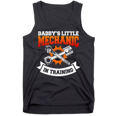 Daddy's Little Mechanic In Training Automotive Technician Cool Gift Tank Top