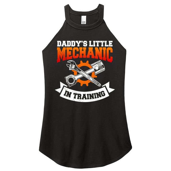 Daddy's Little Mechanic In Training Automotive Technician Cool Gift Women's Perfect Tri Rocker Tank
