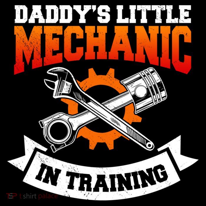 Daddy's Little Mechanic In Training Automotive Technician Cool Gift Womens T-Shirt