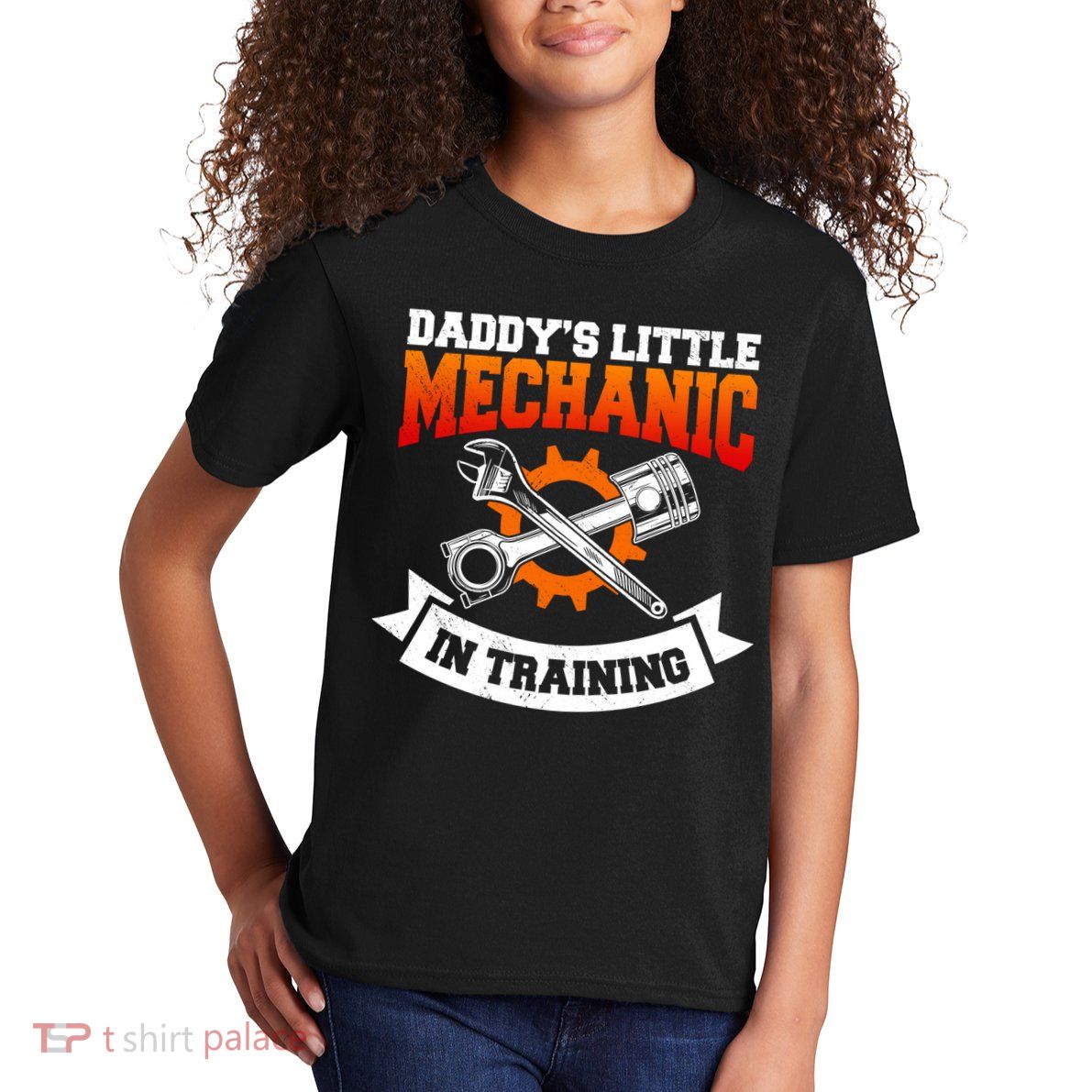 Daddy's Little Mechanic In Training Automotive Technician Cool Gift Kids T-Shirt