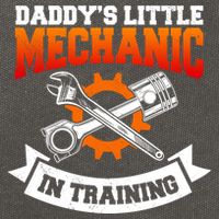 Daddy's Little Mechanic In Training Automotive Technician Cool Gift Cotton Canvas Backpack