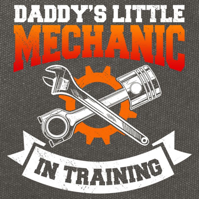 Daddy's Little Mechanic In Training Automotive Technician Cool Gift Cotton Canvas Backpack