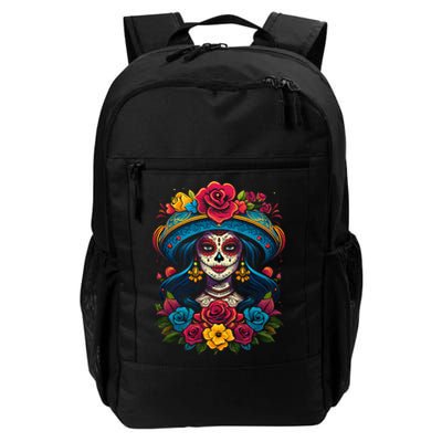 De Los Muertos La Catrina Sugar Skull Day Of The Dead Backpack