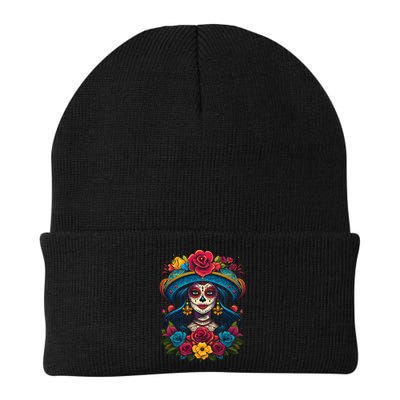 De Los Muertos La Catrina Sugar Skull Day Of The Dead Beanie