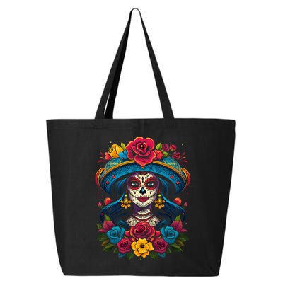 De Los Muertos La Catrina Sugar Skull Day Of The Dead 25L Jumbo Tote