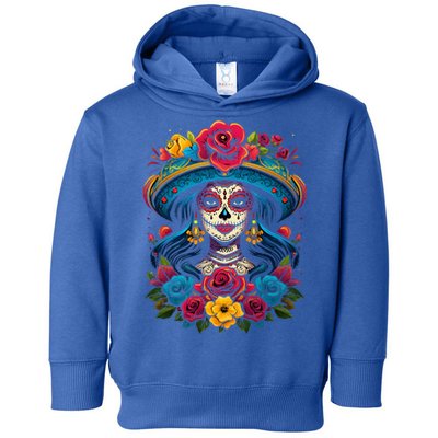 De Los Muertos La Catrina Sugar Skull Day Of The Dead Toddler Hoodie