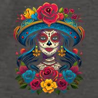 De Los Muertos La Catrina Sugar Skull Day Of The Dead Vector Backpack