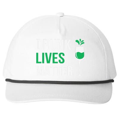 Drink Lives Matter Funny Patricks Day Snapback Five-Panel Rope Hat