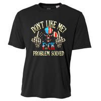 Dont Like Me F Ck Off Problemsolved Funny Skull Grim Reaper Cooling Performance Crew T-Shirt