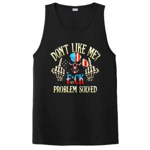 Dont Like Me F Ck Off Problemsolved Funny Skull Grim Reaper PosiCharge Competitor Tank