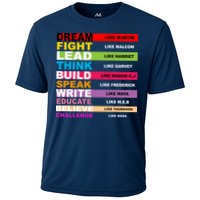 Dream Like Martin Fight Like Malcom Black History Month Cooling Performance Crew T-Shirt