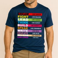 Dream Like Martin Fight Like Malcom Black History Month Cooling Performance Crew T-Shirt