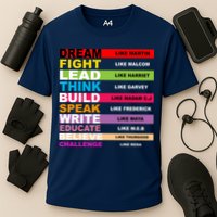 Dream Like Martin Fight Like Malcom Black History Month Cooling Performance Crew T-Shirt