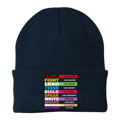 Dream Like Martin Fight Like Malcom Black History Month Beanie