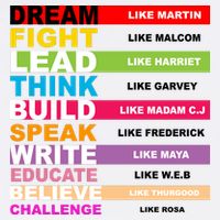 Dream Like Martin Fight Like Malcom Black History Month Garment-Dyed Sweatshirt