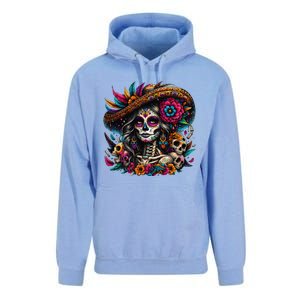 De Los Muertos La Catrina Day Of The Dead Sugar Skull Women Unisex Surf Hoodie