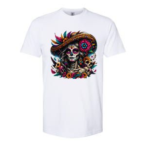 De Los Muertos La Catrina Day Of The Dead Sugar Skull Women Softstyle CVC T-Shirt