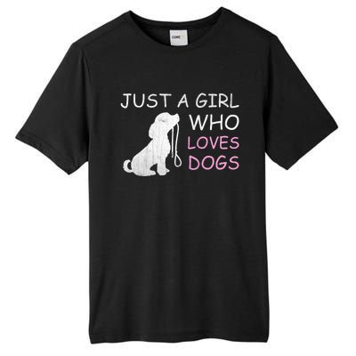 Dog Lover Meaningful Gift Just A Who Loves Dogs Tall Fusion ChromaSoft Performance T-Shirt