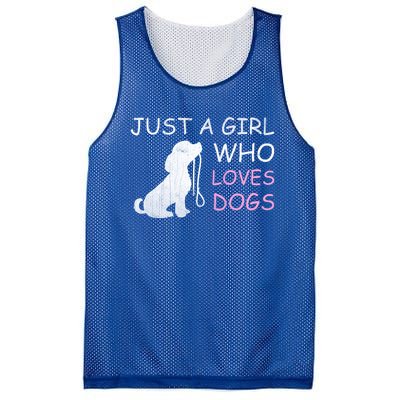 Dog Lover Meaningful Gift Just A Who Loves Dogs Mesh Reversible Basketball Jersey Tank