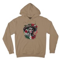 De Los Muertos La Catrina Day Of The Dead Sugar Skull Women Hoodie