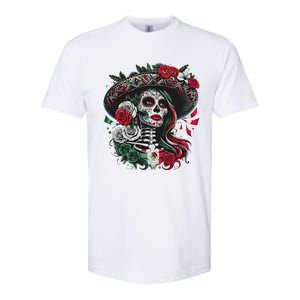 De Los Muertos La Catrina Day Of The Dead Sugar Skull Women Softstyle CVC T-Shirt