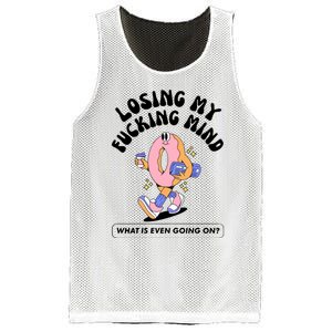 Doublecrossco Losing My Fucking Mind What Is Even Going On Mesh Reversible Basketball Jersey Tank