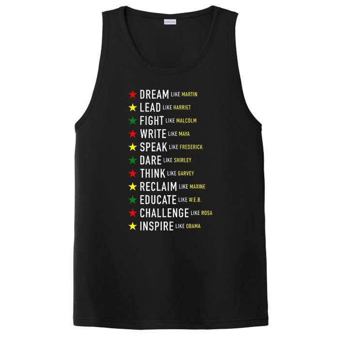 Dream Like Martin Lead Like Harriet Black History Month PosiCharge Competitor Tank