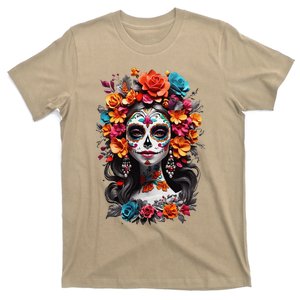 De Los Muertos La Catrina Day Of The Dead Sugar Skull Women T-Shirt