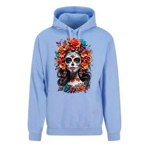 De Los Muertos La Catrina Day Of The Dead Sugar Skull Women Unisex Surf Hoodie